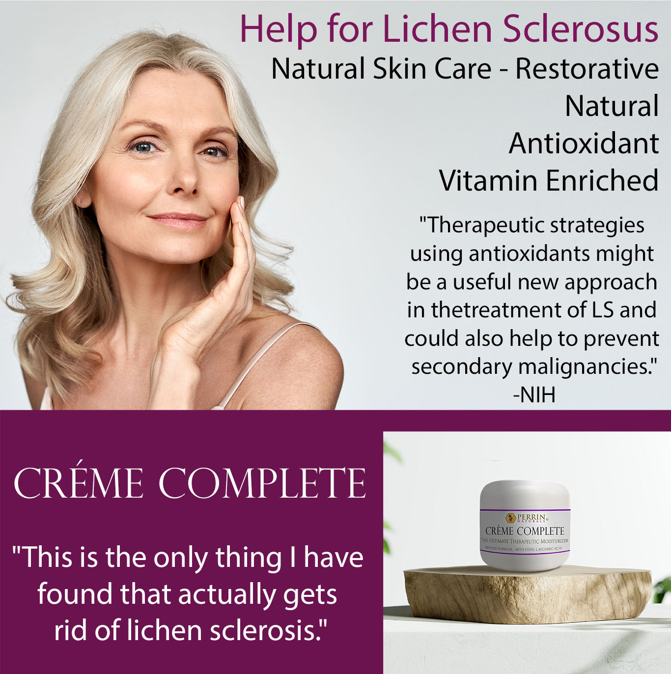 Natural Treatment for Lichen Sclerosus | Perrin Naturals